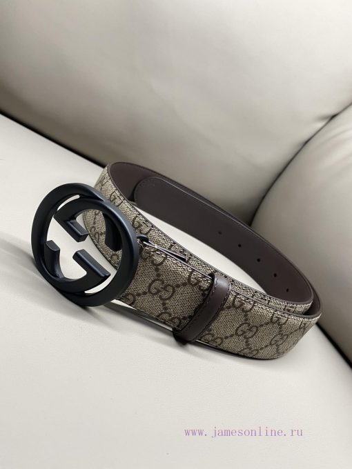 Gucci GUCCIThe complete set of 4.0cm GG 2024 new Supreme canvas is a representative fabric, zkg330qt - Image 3