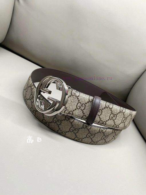 Gucci GUCCIThe complete set of 4.0cm GG 2024 new Supreme canvas is a representative fabric, c3m2dfji - Image 5