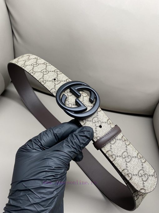 Gucci GUCCIThe complete set of 4.0cm GG 2024 new Supreme canvas is a representative fabric, zkg330qt - Image 7