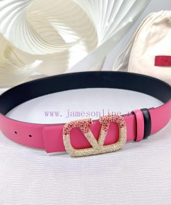 4.0cm Valentino new belt, double-sided top layer cowhide material, length 75.80.85.90.95.100 lu9wpbic