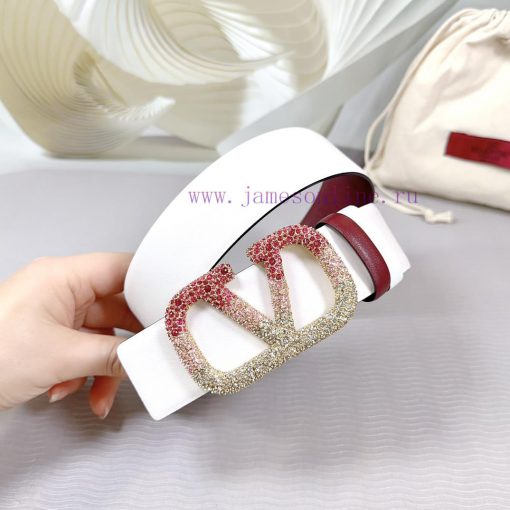 4.0cm Valentino new belt, double-sided top layer cowhide material, length 75.80.85.90.95.100 ms5xk4p8 - Image 4