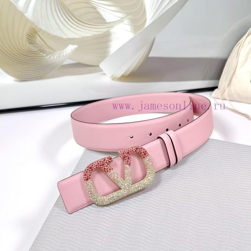 4.0cm Valentino new belt, double-sided top layer cowhide material, length 75.80.85.90.95.100 six84jwz - Image 7