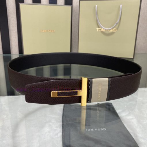 Tomford's latest popular double-sided top layer cowhide with original box and 3.8-wide new m n11no65q - Image 3