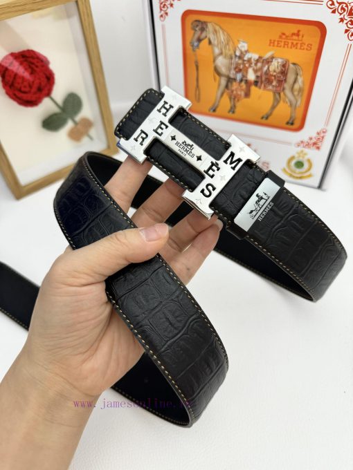 Hermes Hermès  Material: Leather Belt with 100% Head Layer. The leather belt is guaranteed t 3bj8a4ek - Image 5
