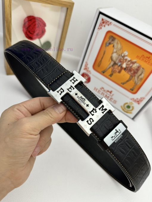 Hermes Hermès  Material: Leather Belt with 100% Head Layer. The leather belt is guaranteed t 3bj8a4ek - Image 6
