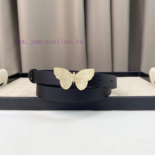 Dior 24 Early Spring New C D Buckle Brass 🦋 Cowhide belt classic forever 2.0cm mjkgnoed - Image 4