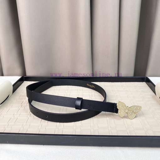 Dior 24 Early Spring New C D Buckle Brass 🦋 Cowhide belt classic forever 2.0cm mjkgnoed - Image 7