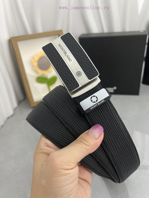 Montblanc Automatic BeltMaterial: Leather Belt with 100% Head Layer. The leather belt is gua yoabfq7w - Image 3