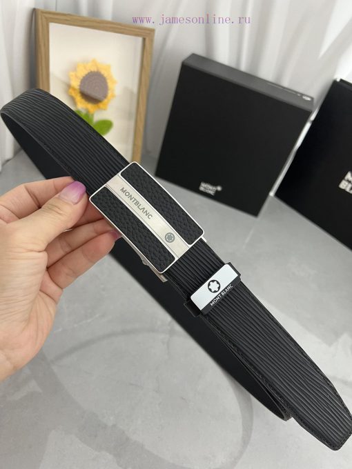 Montblanc Automatic BeltMaterial: Leather Belt with 100% Head Layer. The leather belt is gua yoabfq7w - Image 7