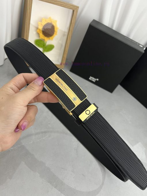 Montblanc Automatic BeltMaterial: Leather Belt with 100% Head Layer. The leather belt is gua yoabfq7w - Image 8