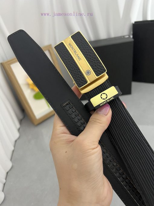 Montblanc Automatic BeltMaterial: Leather Belt with 100% Head Layer. The leather belt is gua yoabfq7w - Image 10
