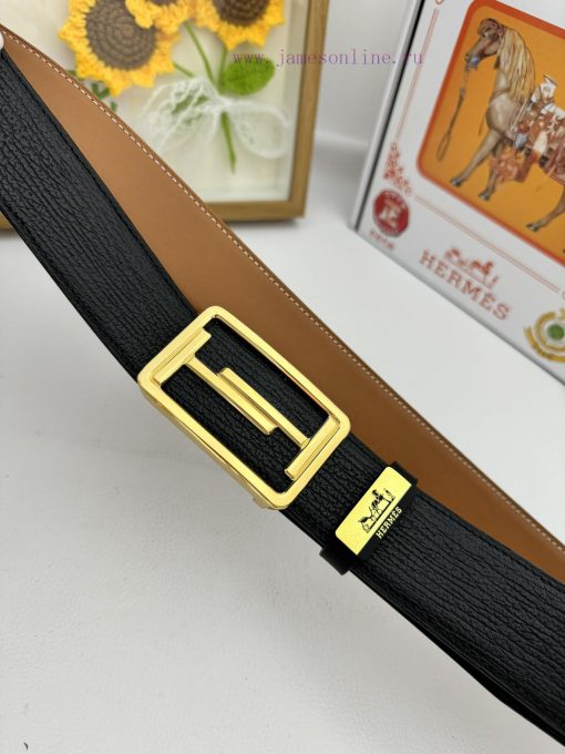 Hermes Hermès  Material: Leather Belt with 100% Head Layer. The leather belt is guaranteed t 68kkp538 - Image 7
