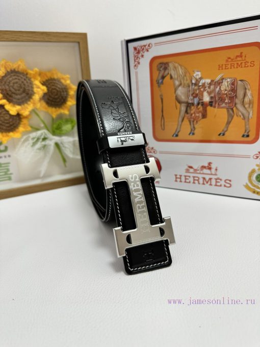 Hermes Hermès  Material: Leather Belt with 100% Head Layer. The leather belt is guaranteed t y65ctcw5 - Image 2