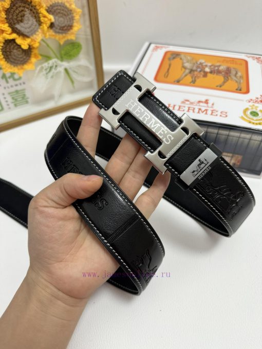 Hermes Hermès  Material: Leather Belt with 100% Head Layer. The leather belt is guaranteed t y65ctcw5 - Image 5