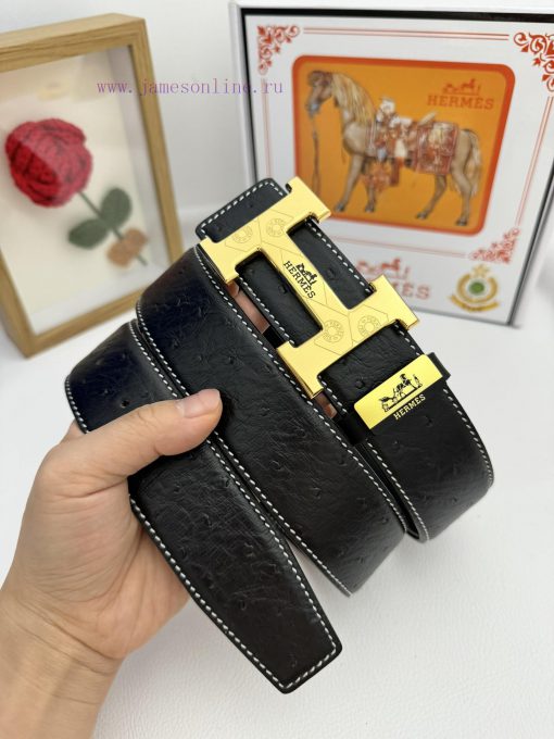 Hermes Hermès  Material: Leather Belt with 100% Head Layer. The leather belt is guaranteed t tjw20d4z - Image 4
