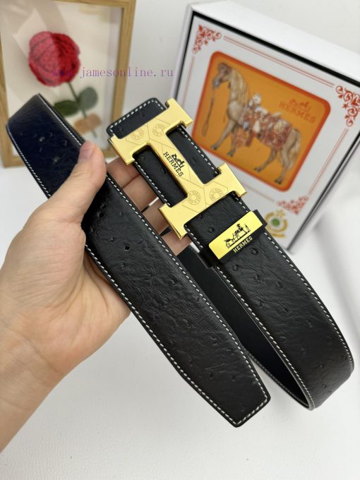 Hermes Hermès  Material: Leather Belt with 100% Head Layer. The leather belt is guaranteed t siku93za - Image 3