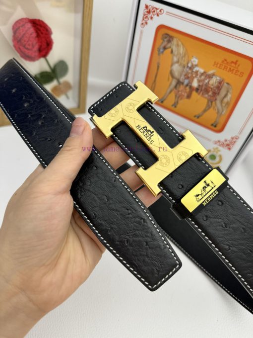 Hermes Hermès  Material: Leather Belt with 100% Head Layer. The leather belt is guaranteed t siku93za - Image 4