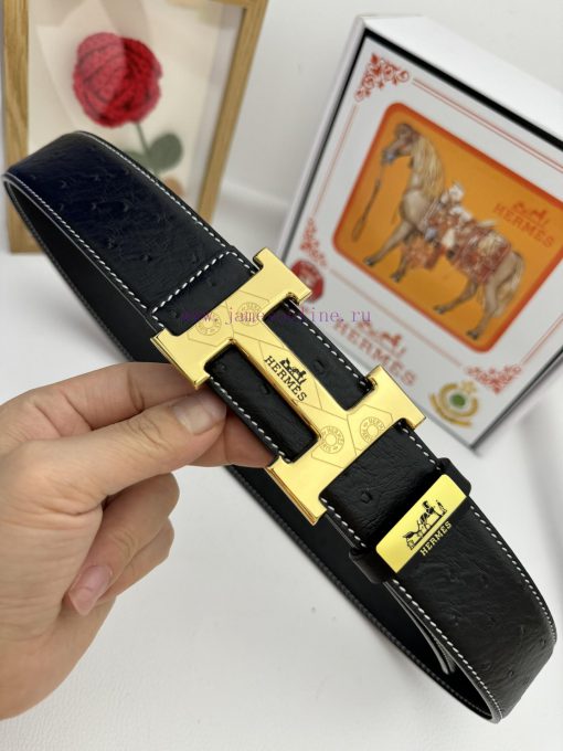 Hermes Hermès  Material: Leather Belt with 100% Head Layer. The leather belt is guaranteed t siku93za - Image 6