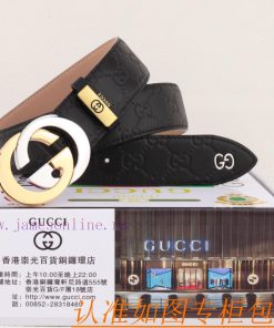 Belt and belt Gucci leather beltMen's belt material: 100% head layer cowhide belt, guarantee flw7epts