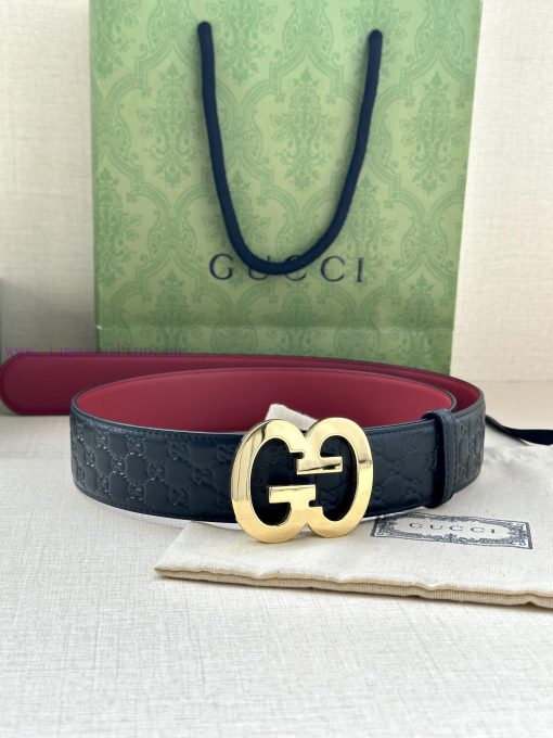 Width 4.0cm Gucci interlocking double G steel buckle, derived from modern style collection d 9j27ezoe - Image 7
