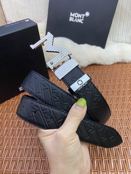 MontblancMaterial: Leather Belt with 100% Head Layer. The leather belt is guaranteed to be g 96qc5ebj - Image 2