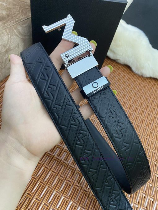 MontblancMaterial: Leather Belt with 100% Head Layer. The leather belt is guaranteed to be g 96qc5ebj - Image 4