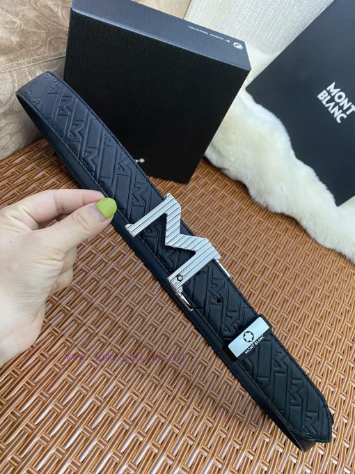 MontblancMaterial: Leather Belt with 100% Head Layer. The leather belt is guaranteed to be g 96qc5ebj - Image 5
