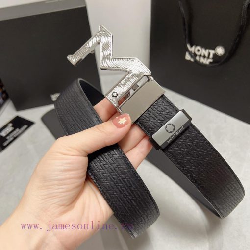 MontblancMaterial: Leather Belt with 100% Head Layer. The leather belt is guaranteed to be g tdfhbf53 - Image 8