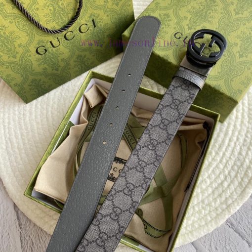 GucciGucci new style, double-sided imported original cowhide, paired with high-quality rotat 6608cwe7 - Image 4