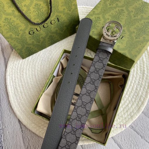 GucciGucci new style, double-sided imported original cowhide, paired with high-quality rotat m3xnsjx5 - Image 4