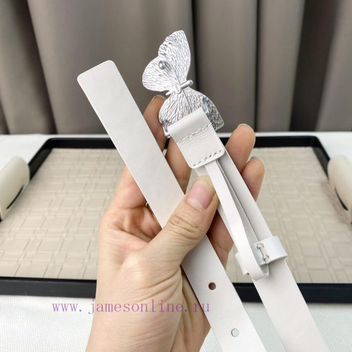 Dior 24 Early Spring New C D Buckle Brass 🦋 Cowhide belt classic forever 2.0cm pynnvln4 - Image 6