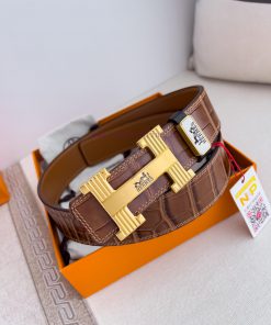 Hermes Hermes waist beltHanging buckle, classic pure steel material buckle head, double-side 22handh5