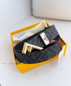 Fendi FENDI ️ Belt and beltBuckle, original classic pure copper boutique letter buckle, phot 993iet7b