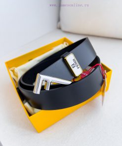 Fendi FENDI ️ Belt and beltBuckle, original classic pure copper boutique letter buckle, phot kwjph133