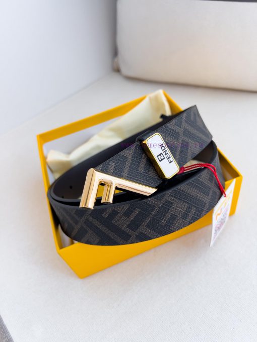 Fendi FENDI ️ Belt and beltBuckle, original classic pure copper boutique letter buckle, phot maxl6keg - Image 2