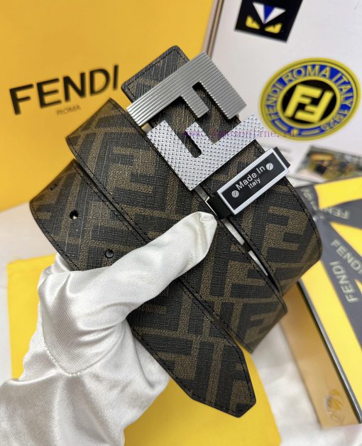 Belt FENDI Fendi ReproductionThe waistband is made of 100% top layer cowhide, ensuring a dou hbf6n3lp - Image 3