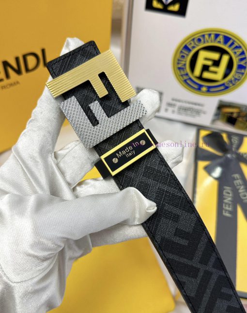 Belt FENDI Fendi ReproductionThe waistband is made of 100% top layer cowhide, ensuring a dou mtto2lih - Image 10