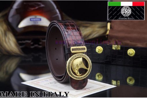MADE IN ITALYComplete setSTEFANO RICCI100% dual color pure steel buckle materialThe front of djjenjih