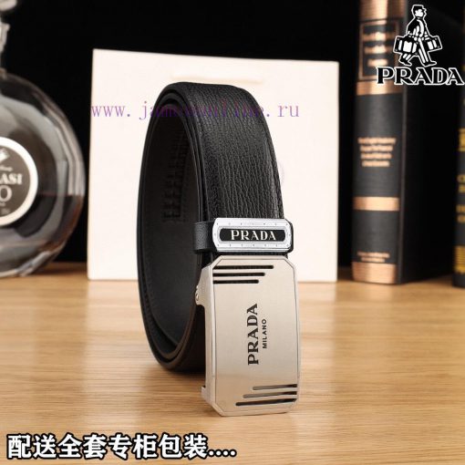 Complete setPradaBuckle material: Two tone pure steel buckleThe front of the belt is made of scrx51xx - Image 2