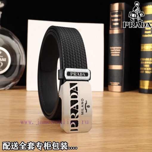 Complete setPradaBuckle material: Two tone pure steel buckleThe front of the belt is made of wtdfgyur - Image 2