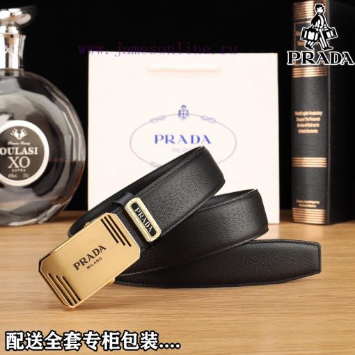 Complete setPradaBuckle material: Two tone pure steel buckleThe front of the belt is made of scrx51xx - Image 4