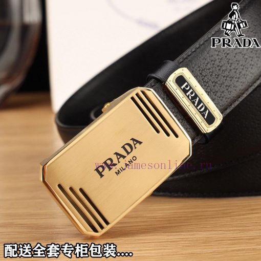 Complete setPradaBuckle material: Two tone pure steel buckleThe front of the belt is made of scrx51xx - Image 6