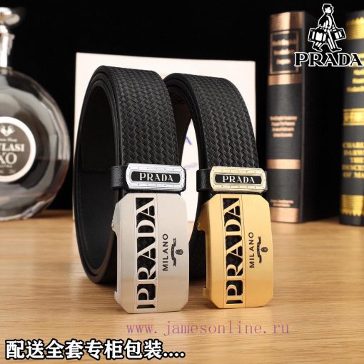 Complete setPradaBuckle material: Two tone pure steel buckleThe front of the belt is made of wtdfgyur - Image 10