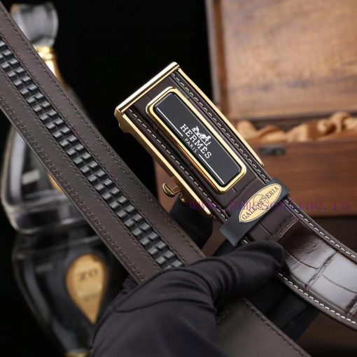 Complete setHERMES100% dual color pure steel buckle materialThe front of the belt is made of wz7f9gzv - Image 9