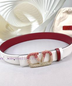 4.0cm Valentino new belt, double-sided top layer cowhide material, length 75.80.85.90.95.100 cb9zwh1o