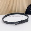 3.0cm Chanel new belt, double-sided top layer cowhide material, length. 758.80.85.90.95.100 ok3o9rid