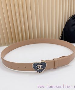 3.0cm Chanel new belt, double-sided top layer cowhide material, length. 758.80.85.90.95.100 xkkerixh