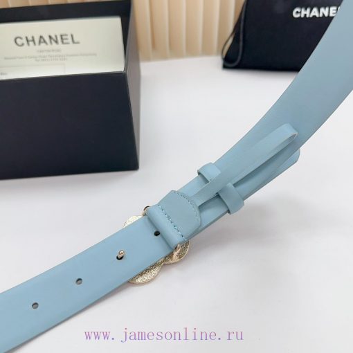 3.0cm Chanel new belt, double-sided top layer cowhide material, length. 758.80.85.90.95.100 20iqelaf - Image 9