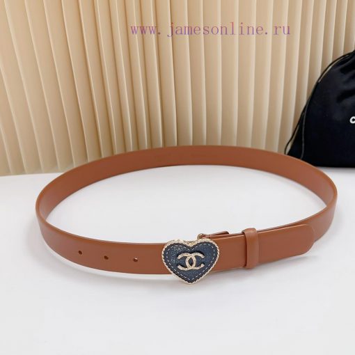 3.0cm Chanel new belt, double-sided top layer cowhide material, length. 758.80.85.90.95.100 lnlrxze0 - Image 2