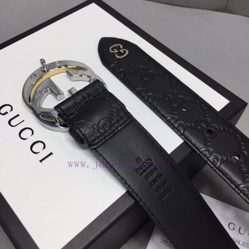 G U C C I spot shot, original mold, exquisite copper buckle, double-sided cowhide with body, 31gul6nv - Image 4